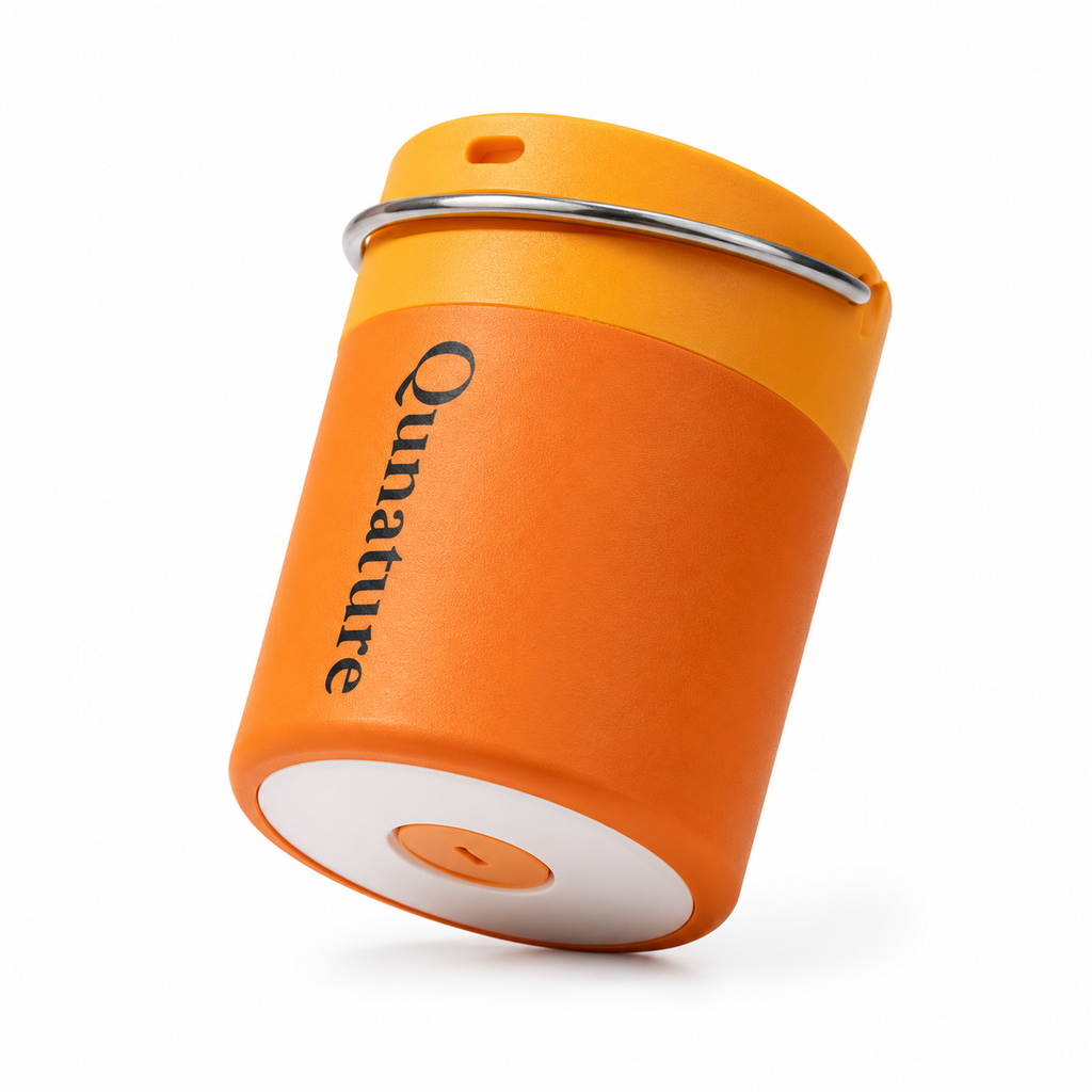 Qunature Mini Air Pump – Portable Rechargeable Inflator with Type-C Charging for Camping & Outdoor Use