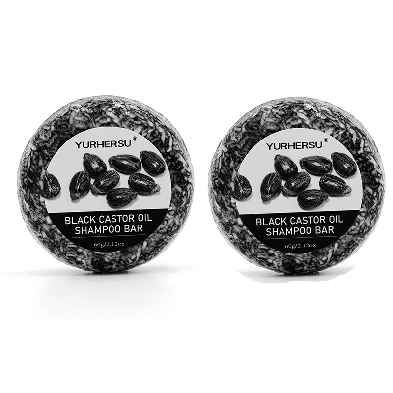 Black Castor Shampoo Bar – 2-in-1 Shampoo & Conditioner Bar for Strong, Healthy Hair