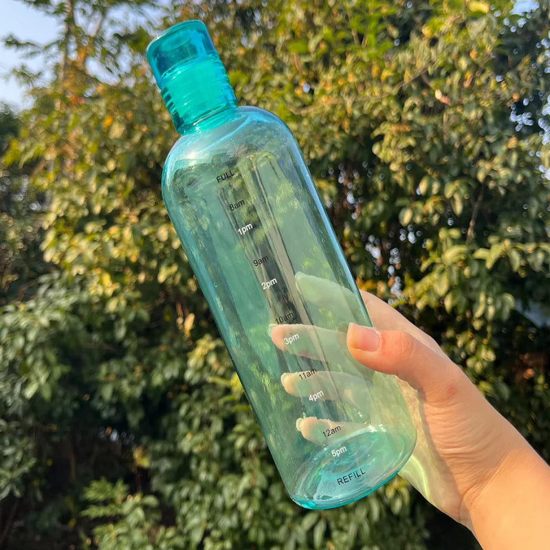 700ml Leakproof Water Bottle with Time Marker – Lightweight Hydration Bottle for Fitness, Gym & Outdoor Use