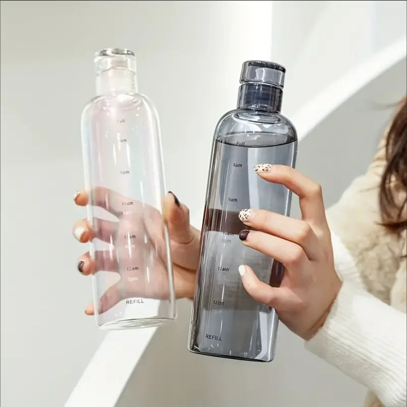 700ml Leakproof Water Bottle with Time Marker – Lightweight Hydration Bottle for Fitness, Gym & Outdoor Use