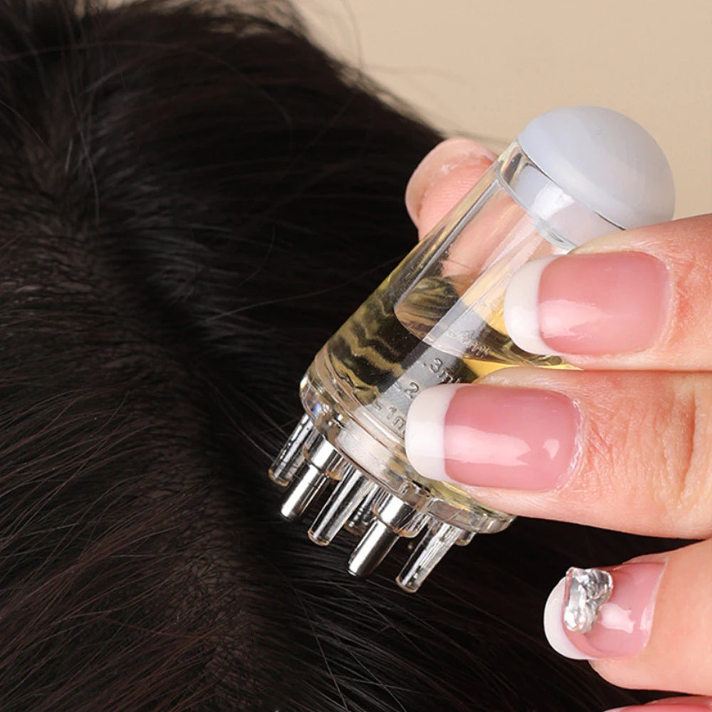 Scalp Applicator Massage Comb – Hair Oil Applicator, Hexagon Head Scalp Massager & Styling Tool