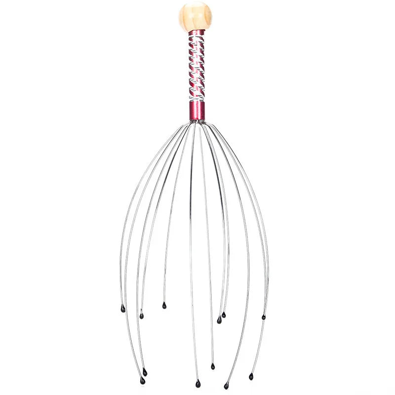 Octopus Head Massager – Stainless Steel Scalp Scratcher & Relaxation Massage Claw Tool