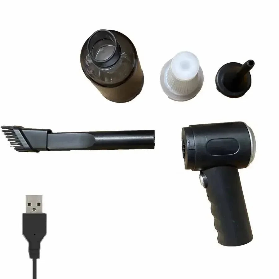 9000Pa Wireless Car Vacuum Cleaner – Portable USB Rechargeable Mini Wet & Dry Vacuum for Car & Home Cleaning