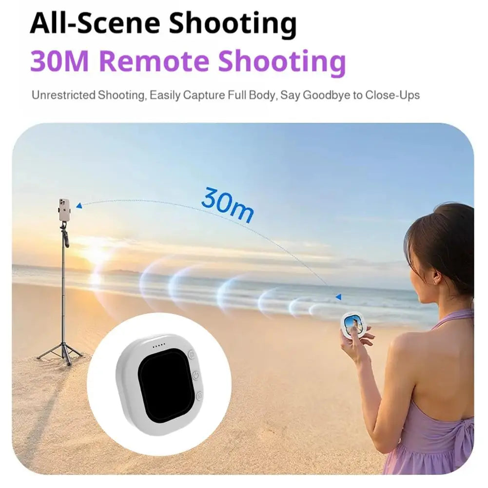 Mini Wireless Magnetic Phone Screen Projector – Rear Camera Selfie Monitor for Vlog & Live Streaming