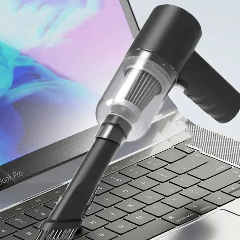 9000Pa Wireless Car Vacuum Cleaner – Portable USB Rechargeable Mini Wet & Dry Vacuum for Car & Home Cleaning