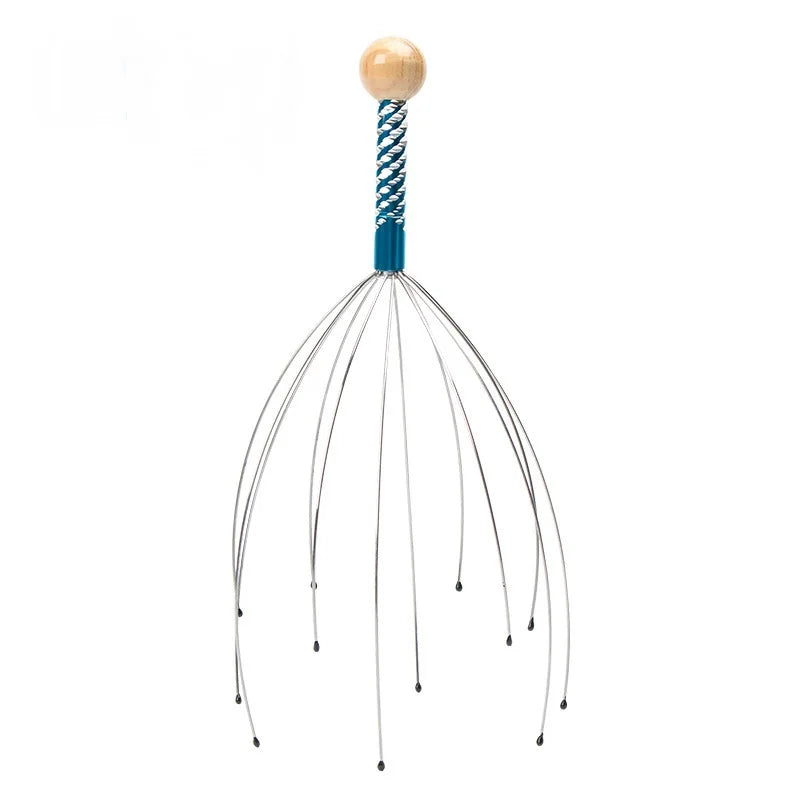 Octopus Head Massager – Stainless Steel Scalp Scratcher & Relaxation Massage Claw Tool