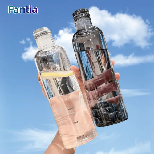 700ml Leakproof Water Bottle with Time Marker – Lightweight Hydration Bottle for Fitness, Gym & Outdoor Use