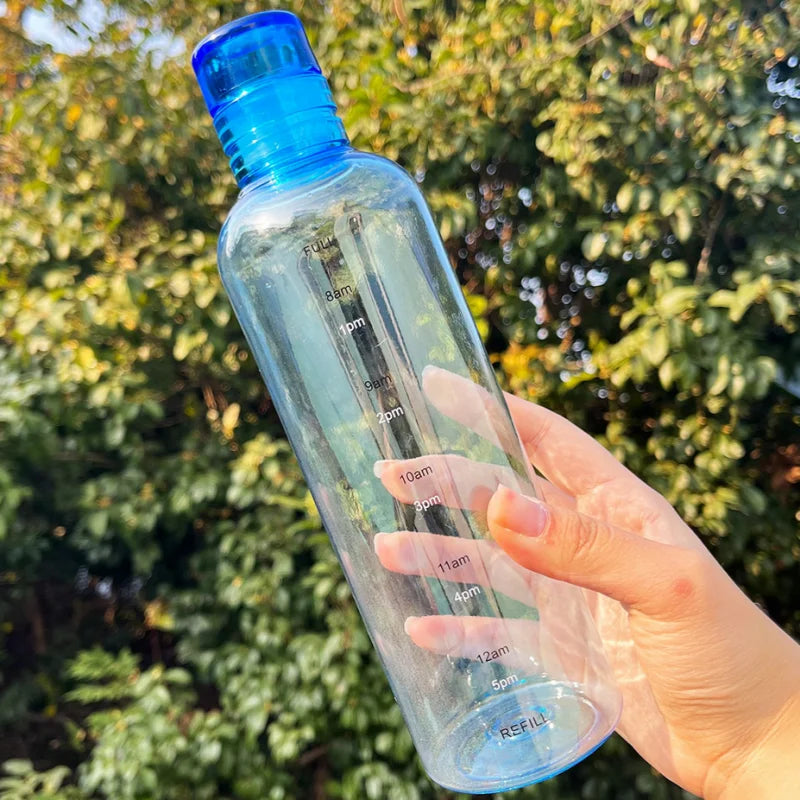 700ml Leakproof Water Bottle with Time Marker – Lightweight Hydration Bottle for Fitness, Gym & Outdoor Use