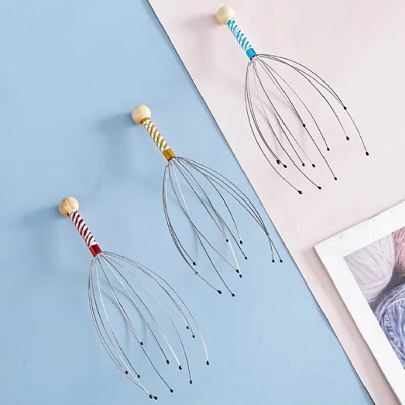 Octopus Head Massager – Stainless Steel Scalp Scratcher & Relaxation Massage Claw Tool
