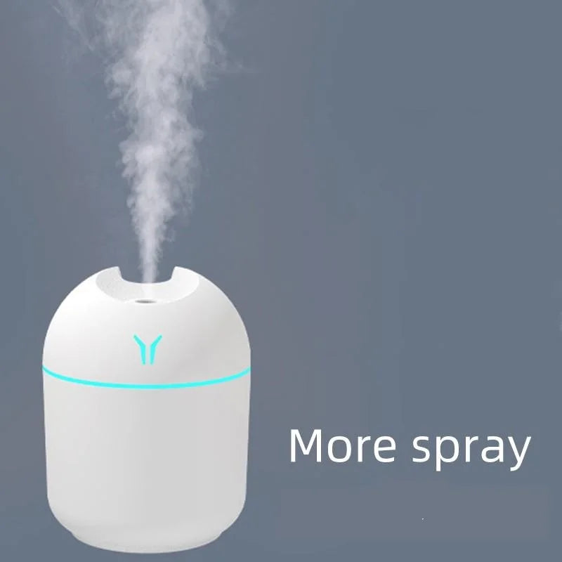 Glow Haven Mini USB Air Humidifier – Portable Mist Humidifier with Ambient Light for Home & Office