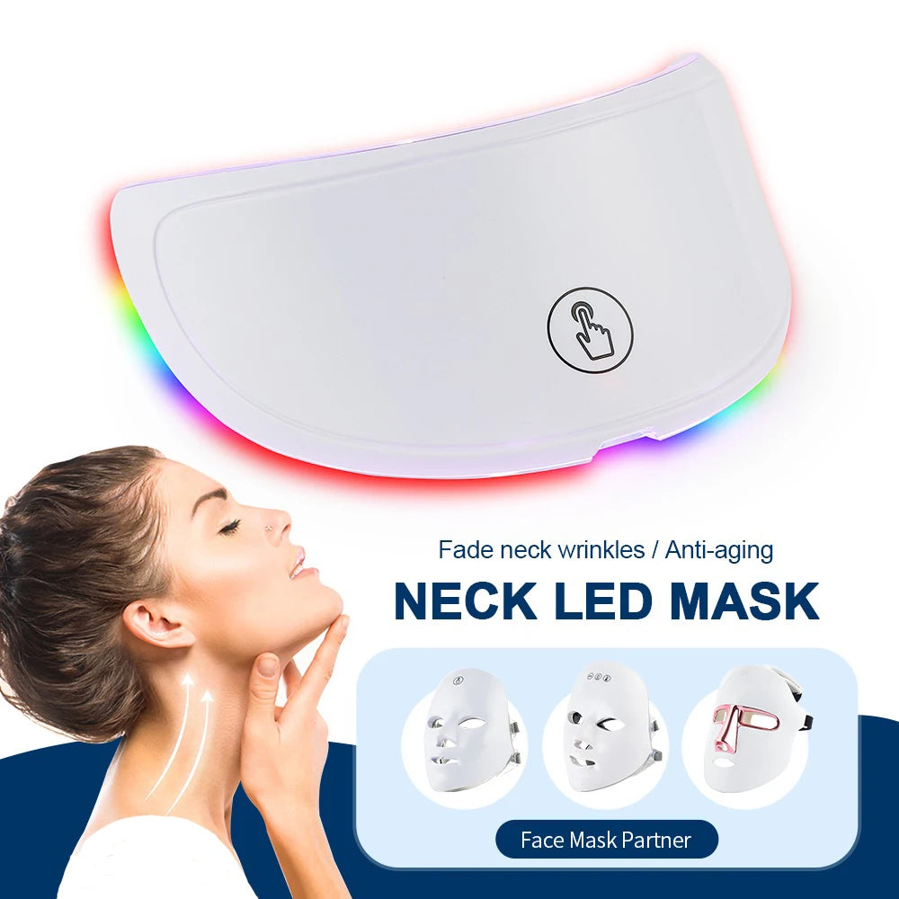 Wireless 7 Color LED Photon Face & Neck Mask – Skin Care Beauty Rejuvenation Device