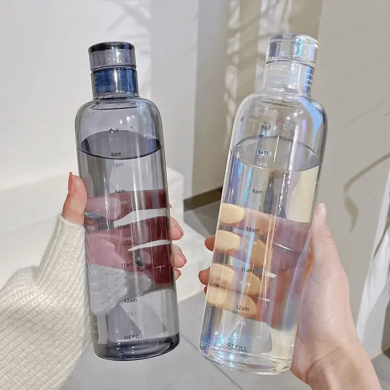 700ml Leakproof Water Bottle with Time Marker – Lightweight Hydration Bottle for Fitness, Gym & Outdoor Use