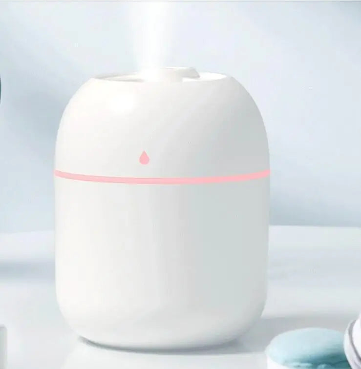 Glow Haven Mini USB Air Humidifier – Portable Mist Humidifier with Ambient Light for Home & Office