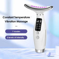 LED Face & Neck Massager – 7 Color Light Therapy Beauty Device with Vibration & Skin Care Modes