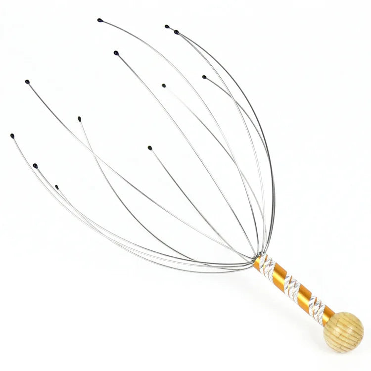 Octopus Head Massager – Stainless Steel Scalp Scratcher & Relaxation Massage Claw Tool