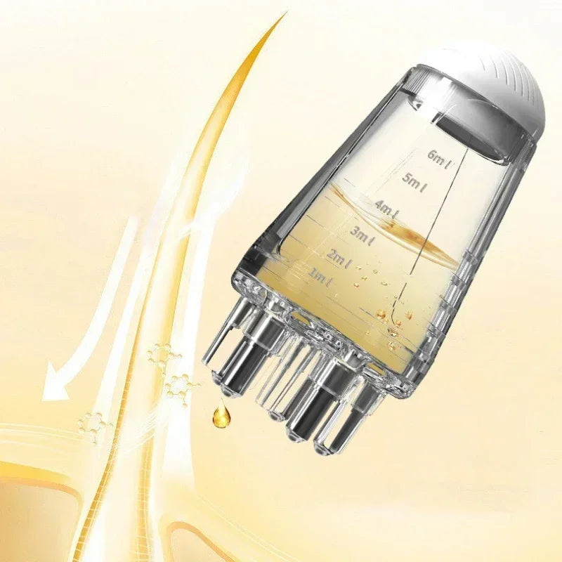 Scalp Applicator Massage Comb – Hair Oil Applicator, Hexagon Head Scalp Massager & Styling Tool